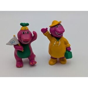 Barney Dinosaur Figure Lot Lyons Group 2.5 Inch Vintage